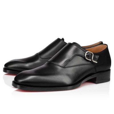 Monk Straps John Christian Louboutin Hombre - Negros - 1210818BK01